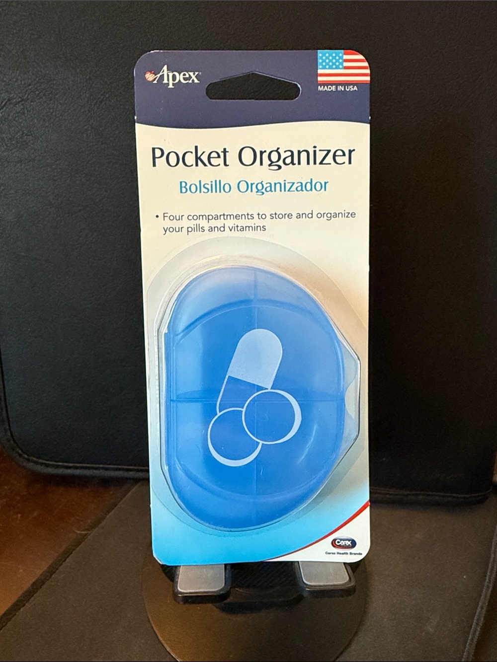 Apex Blue Pocket Organizer Pill Case